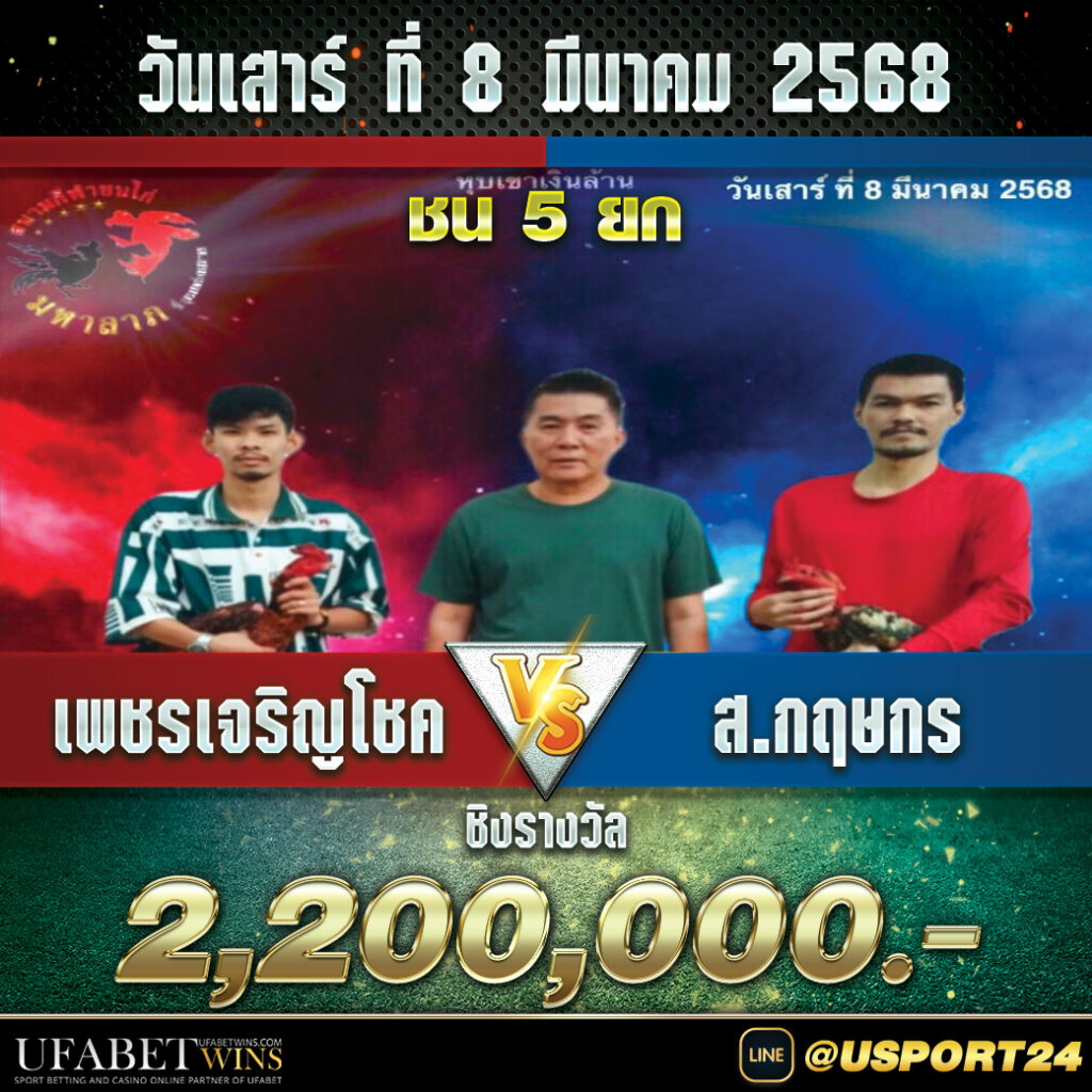 สนามชนไก่มหาลาภ(ปากช่องโคราช) เสาร์ที่8มีนาคม2568